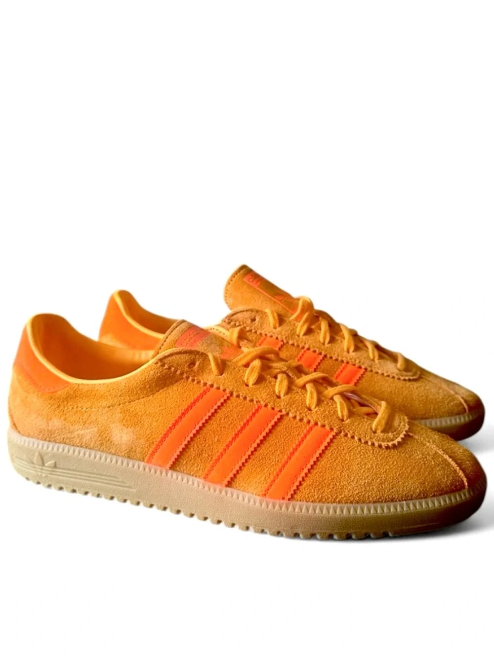 adidas BRMD Orange Suede Low-Top Sneakers with Gum Sole Size US 9.5 Men’s